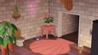 Animal Crossing: Craft a pink rug from shells