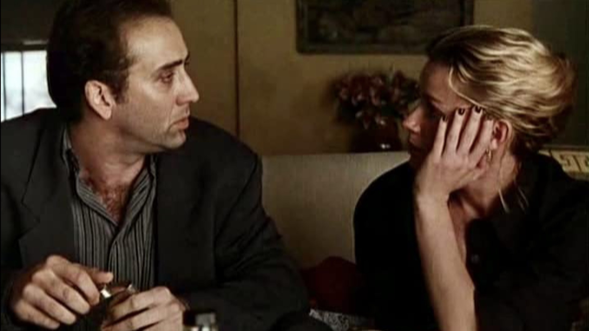 Nicolas Cage und Elisabeth Shue beim Verlassen von Las Vegas