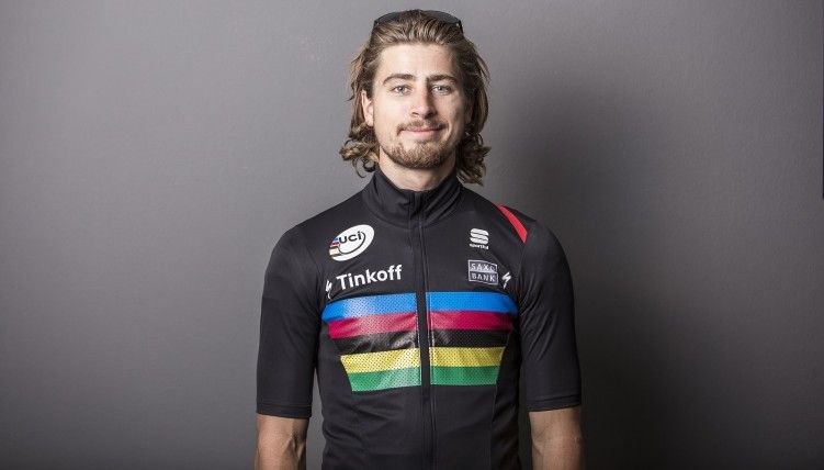 Peter Sagan in newly-made world champion's kit
