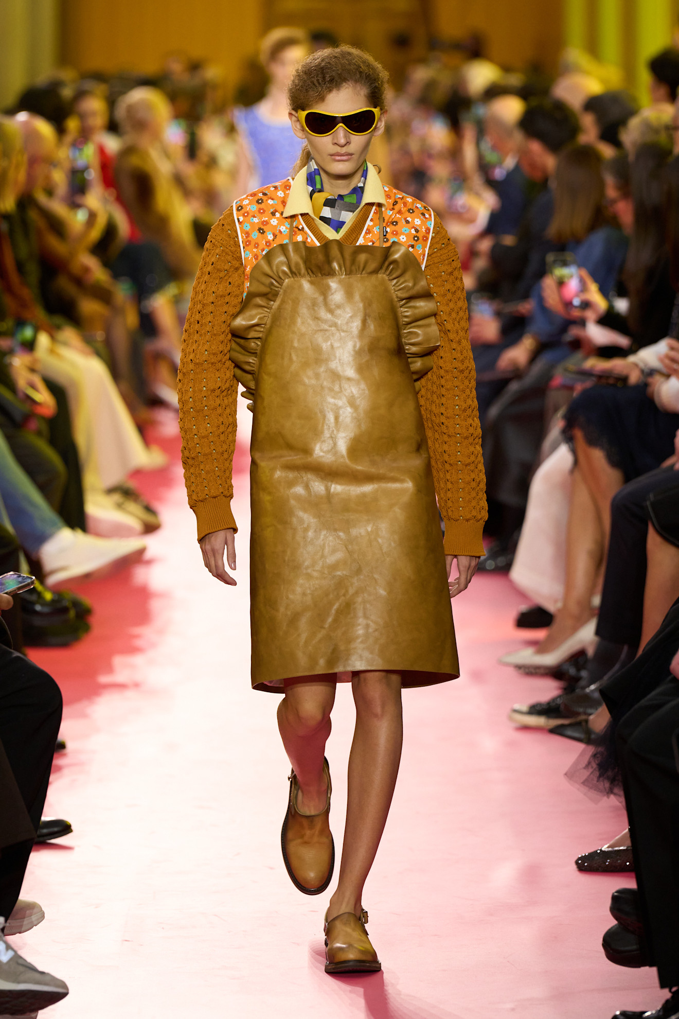models on the Miu Miu Spring 2026 runway