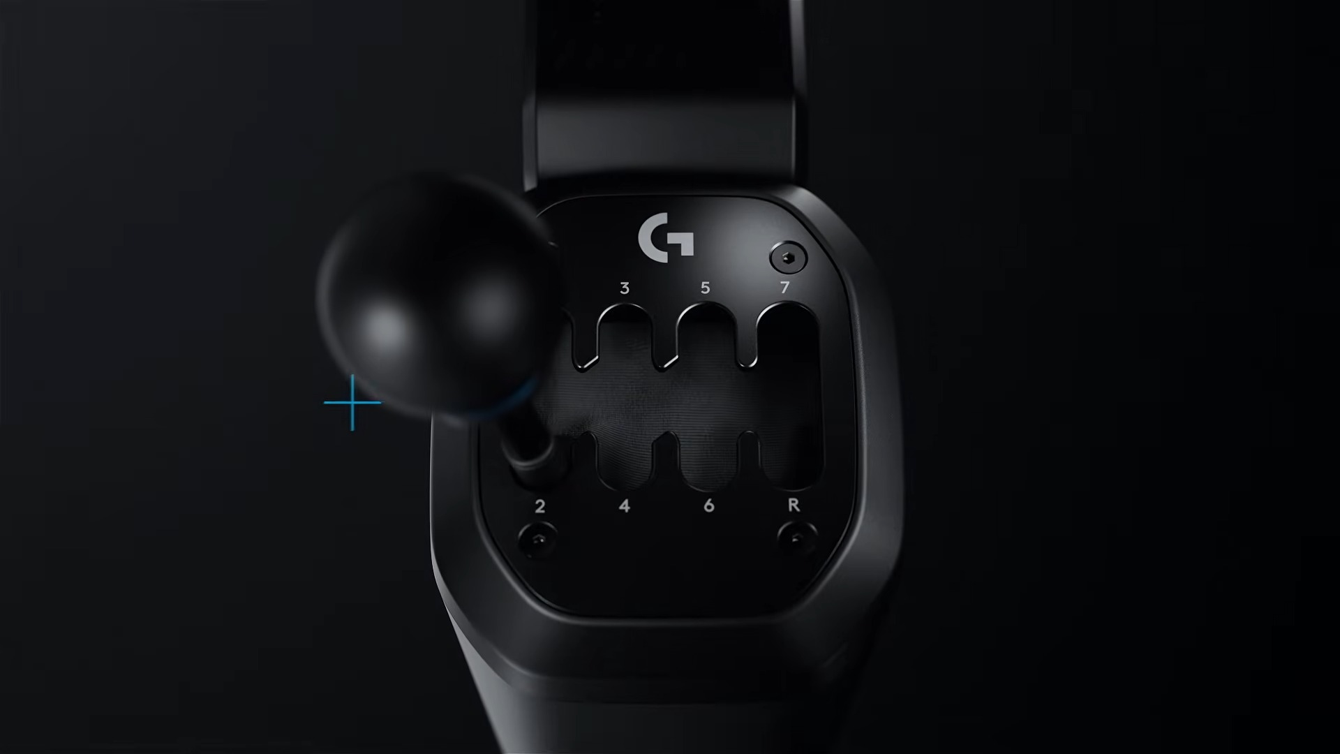 The Logitech G RS H-Shifter from above while it's in second gear