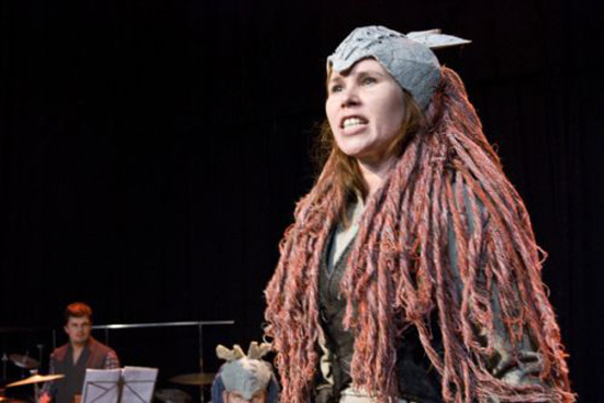 The first opera ever to be completely sung in the invented Klingon language makes its debut in the Hague. This image was taken during rehearsals for the Klingon opera.