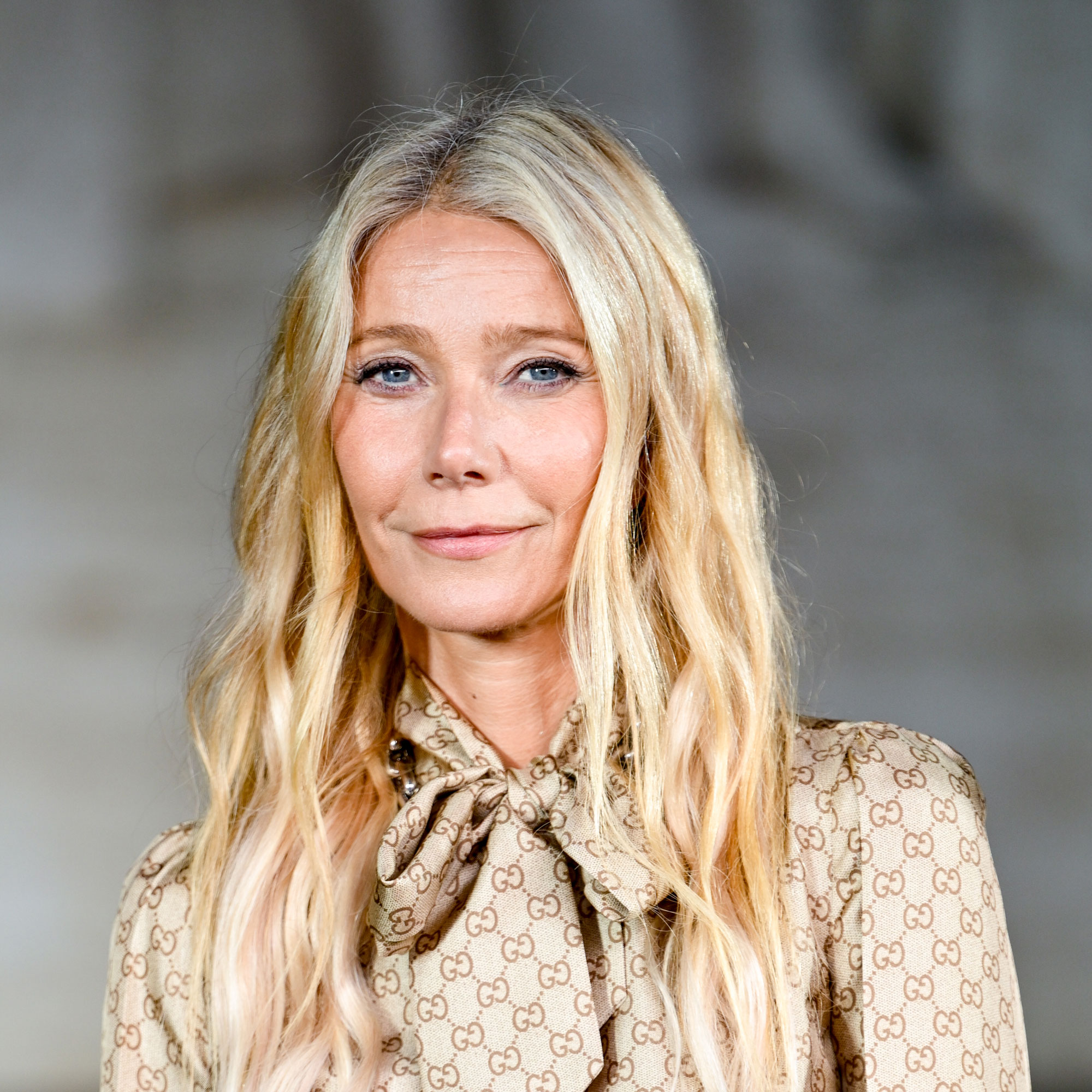 Gwyneth Paltrow wears new Gucci logo boots