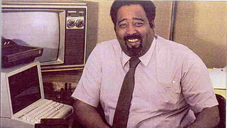 Jerry Lawson holding Channel F