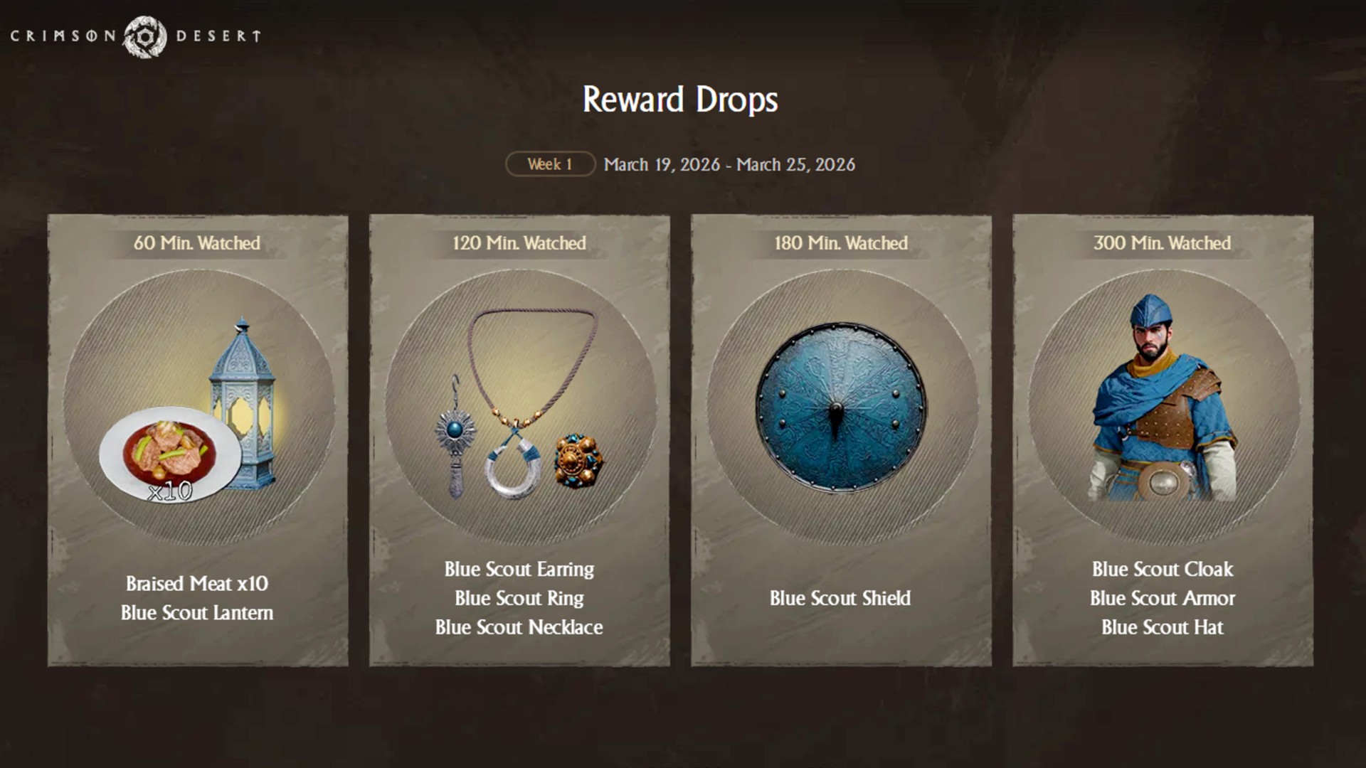 Some of the Crimson Desert Twitch Drops rewards