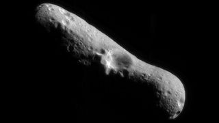 Asteroid Eros, which is more than 500 times larger than asteroid 2022 GN1.