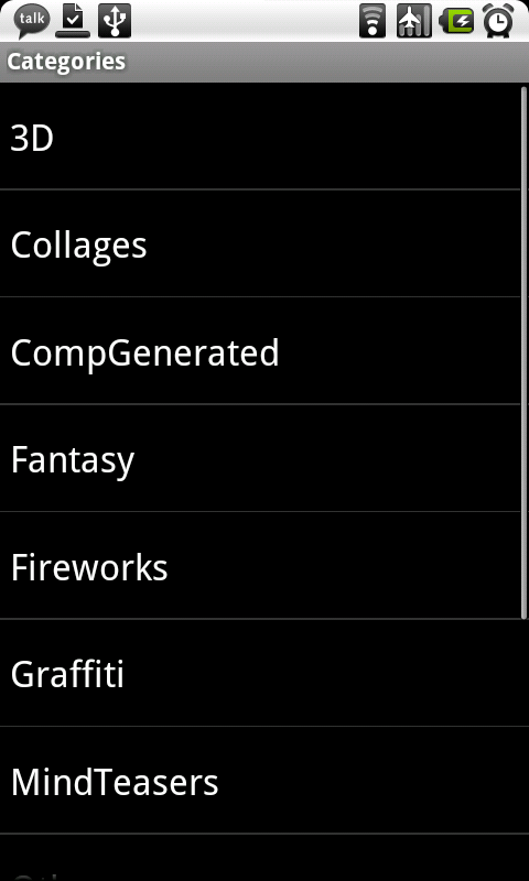 Wallpapers - categories