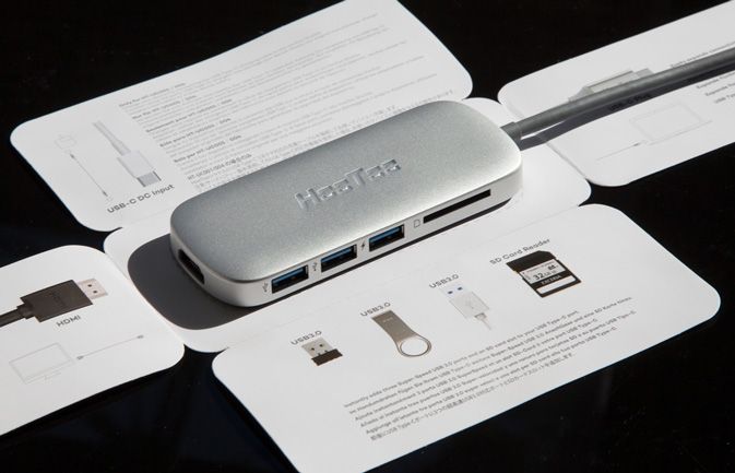 best USB type-C hub: HooToo USB C Adapter 3.1 best USB Type-C hubs