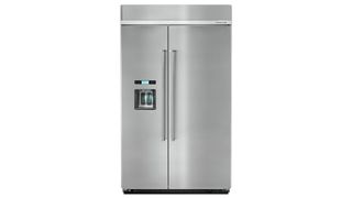 Kitchenaid KBSD608ESS review: image of large silver side by side fridge