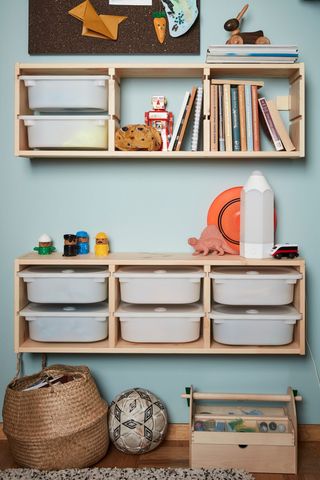 accessible labelled and organised toy storage