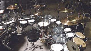 Real drum kits can reach impressive proportions – but of course, your virtual kit can be even bigger.