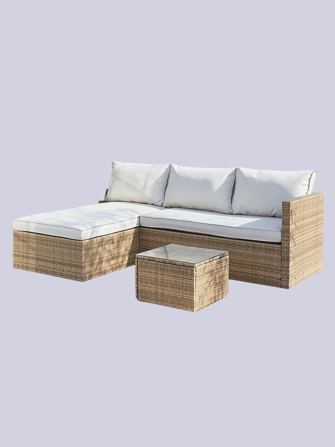 Malta Rattan Garden Sofa Lounger Set