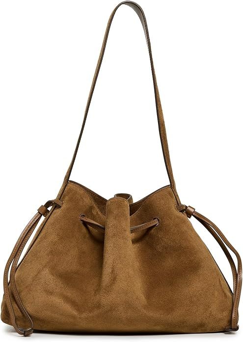 Madewell, Madewell Women's Suede Drawstring Shoulder Bag, Dried Acorn, Brown, One Size
