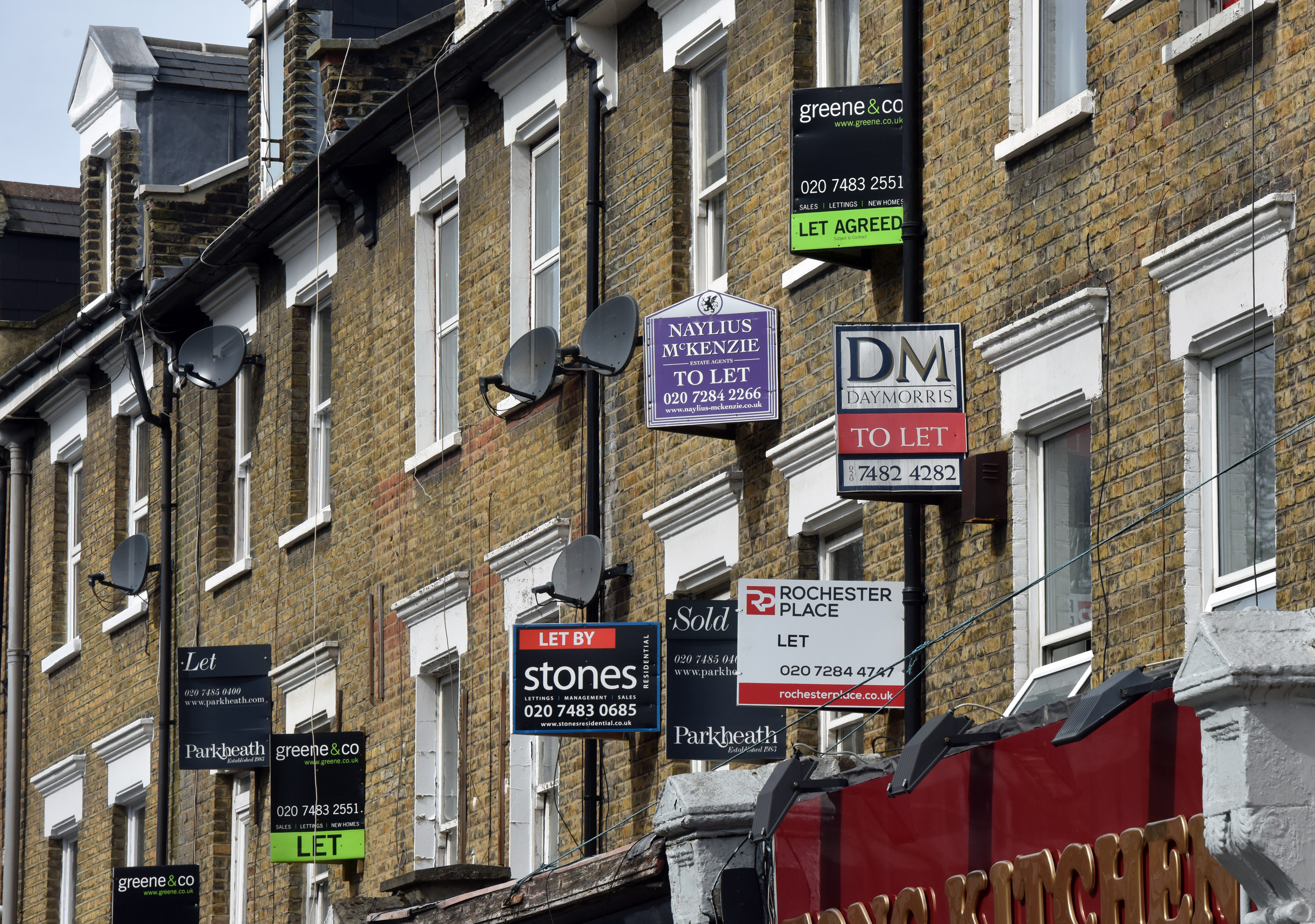 To let signs