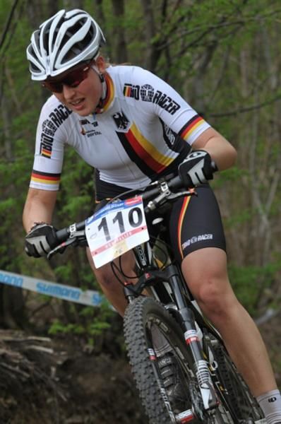 Helen Grobert (German National Team) in Houffalize at the junior women's cross country World Cup
