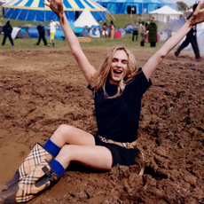 Cara Delevigne Burberry festival fashion campaign