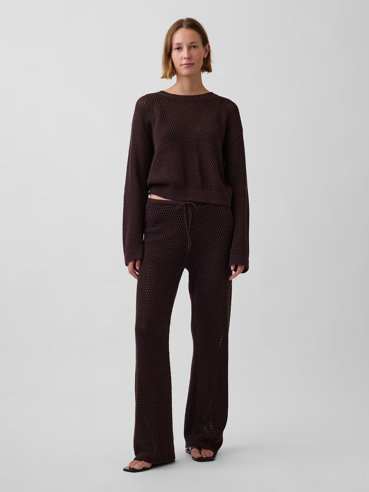 Gap, 100% Cotton Crochet Sweater Pants