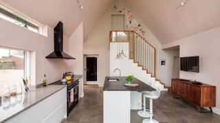 kitchen extension with new staircase
