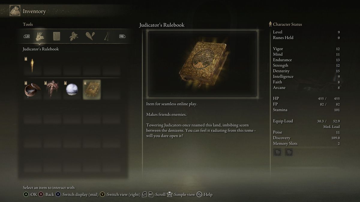 Seamless co-op item to enable PvP