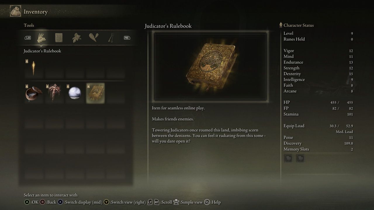 Seamless co-op item to enable PvP