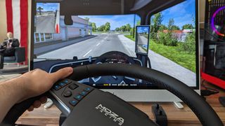MOZA TSW Truck Wheel with Euro Truck Simulator 2 on PC