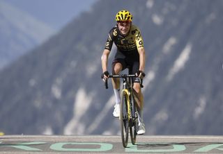 Sepp Kuss, super domestique, during the 2023 Tour de France, riding in support of GC leader Jonas Vingegaard