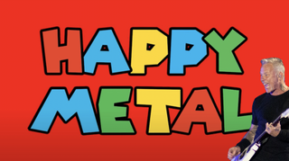 Happy Metal YouTube logo with James Hetfield