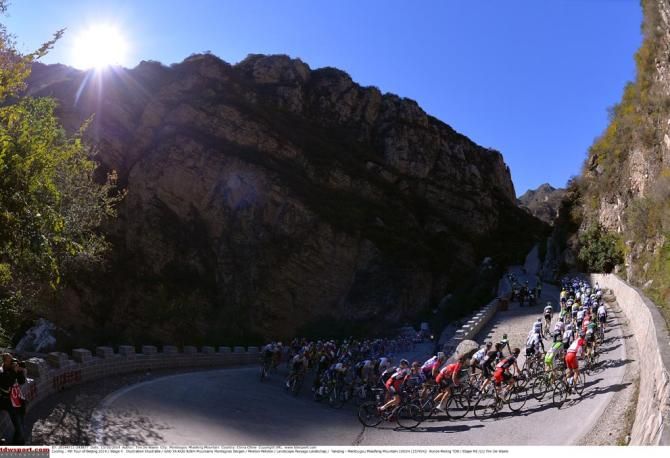 It was a clear day for the riders on stage four