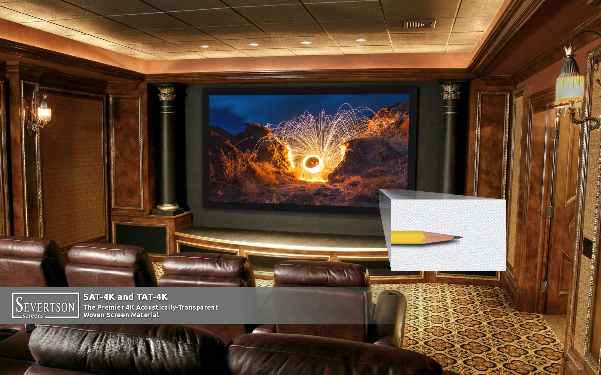 Severtson to Show SAT-4K Acoustically Transparent Screens at InfoComm