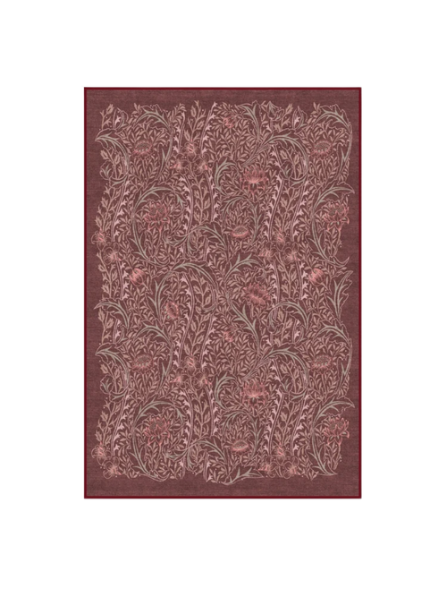 Wild Tulip & Vine Burgundy Rug, 4' x 6'