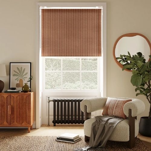 Dunelm, Semi Sheer Luxe Stripe Roller Blind