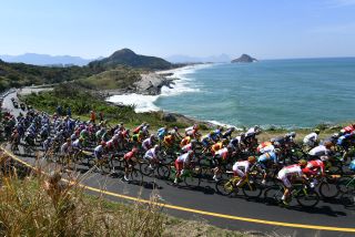 The peloton in the Rio 2016 Olympic men's road race. Photo: Graham Watson