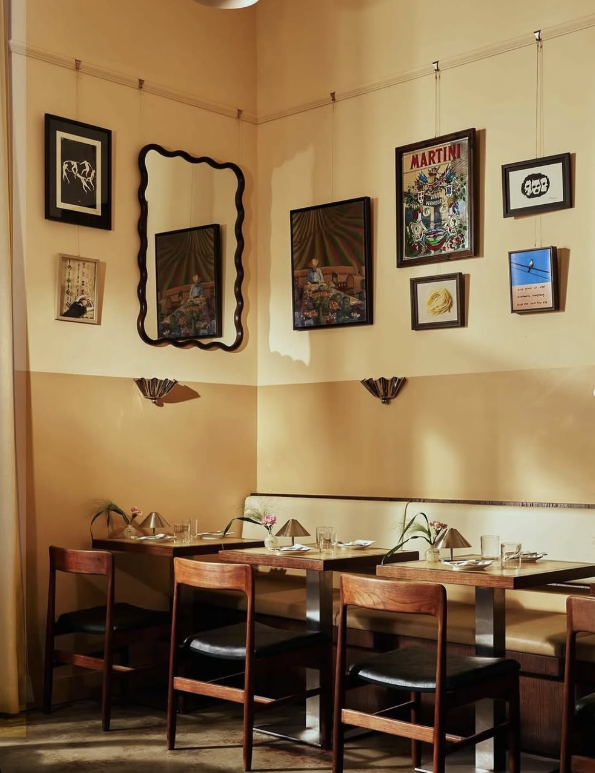 an image of the interiors at Tom's Pasta