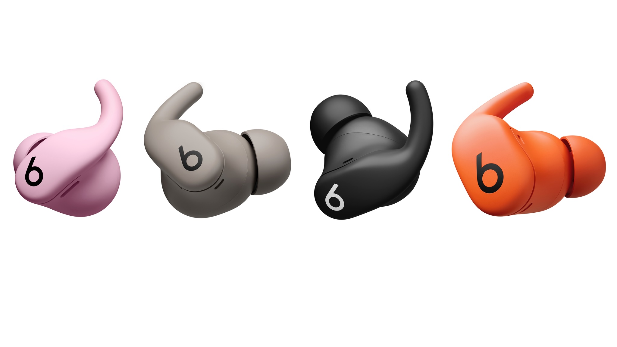 Promotional image of Powerbeats Fit in four colors on a white background