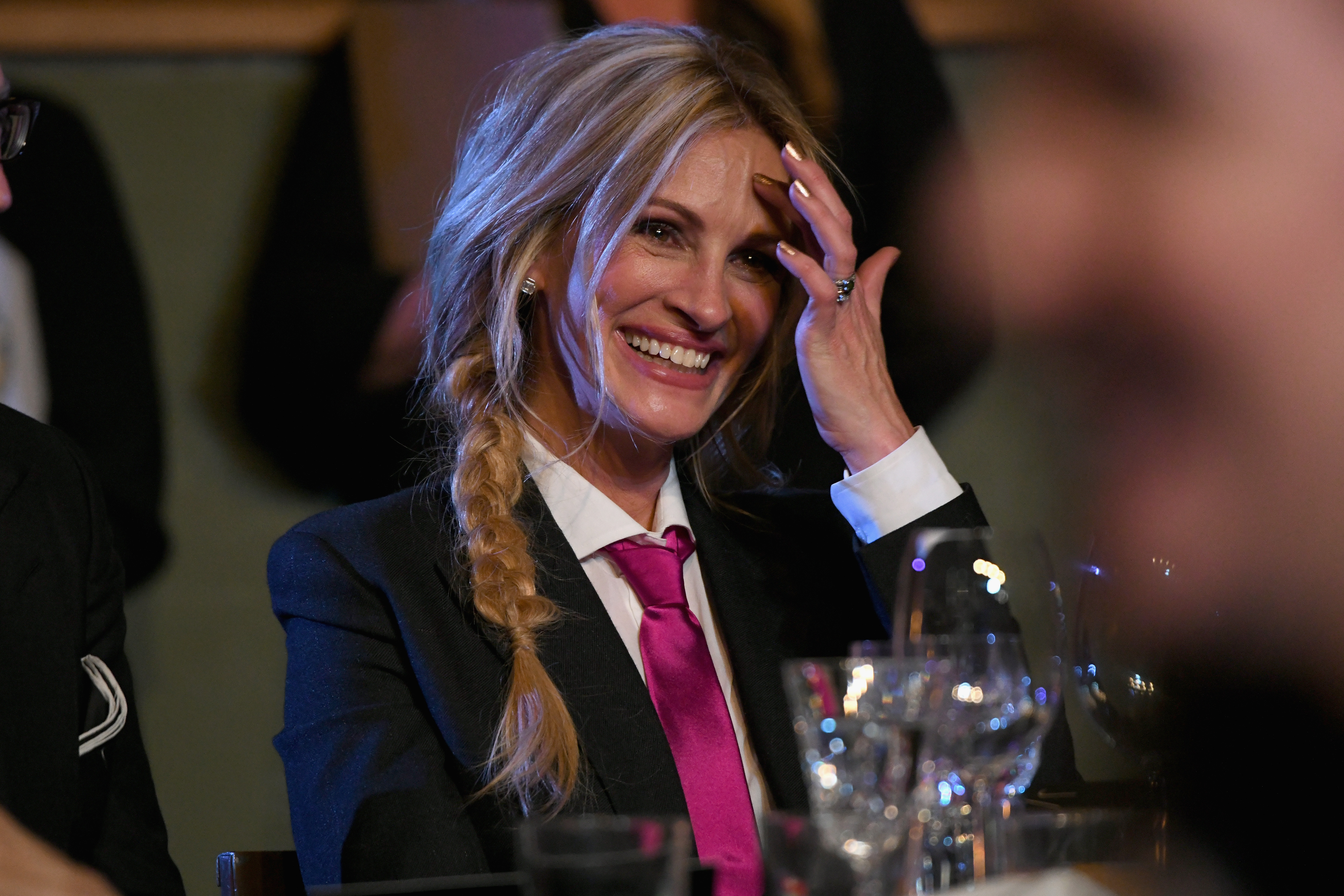Julia Roberts attends the Sean Penn CORE Gala benefiting the organization formerly known as J/P HRO & its life-saving work across Haiti & the world at The Wiltern on January 5, 2019 in Los Angeles, California.
