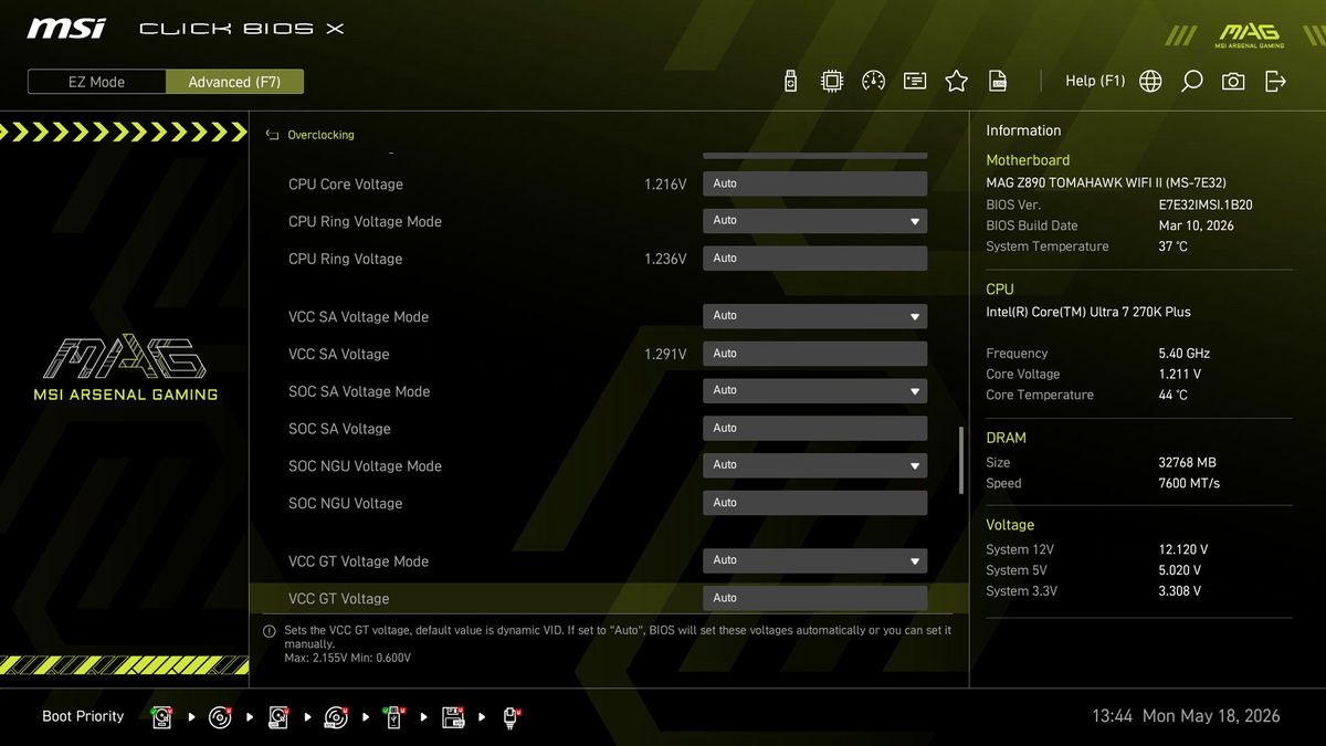 MSI MAG Z890 Tomahawk Wifi II