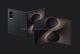 Leaked renders of the Samsung Galaxy Z Fold 8 Wide
