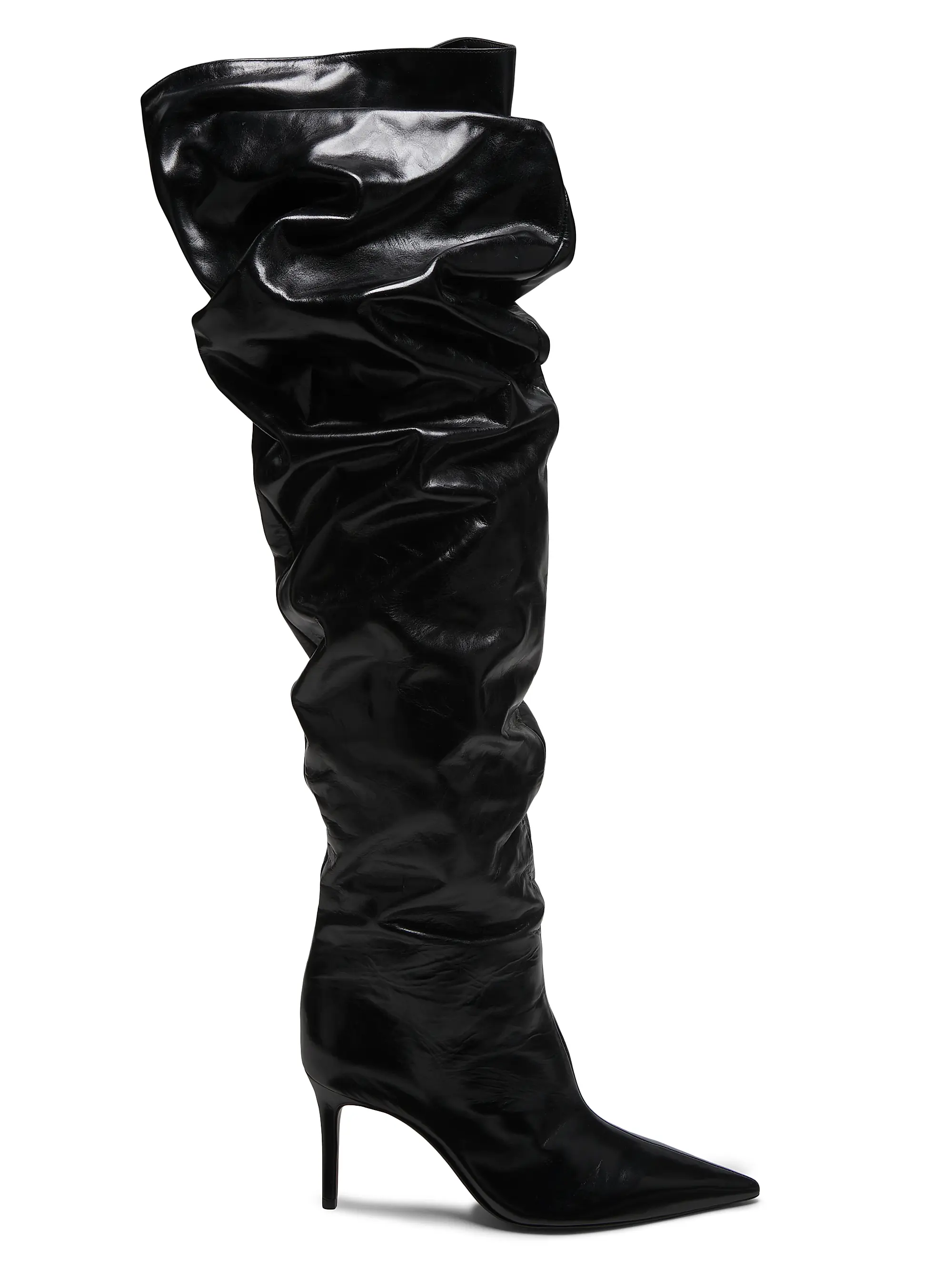 Ellen 85mm Slouch Leather Over-The-Knee Boots