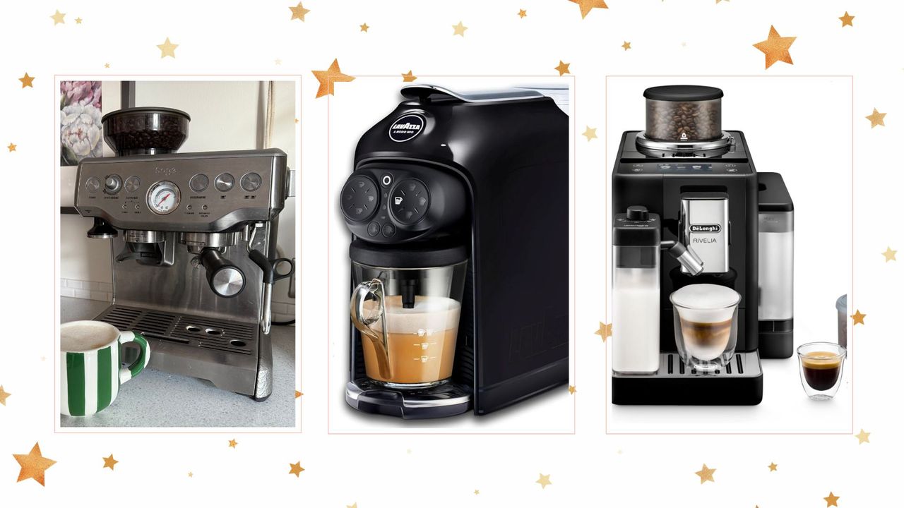 Three coffee machines