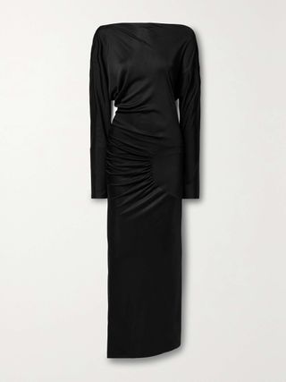 Oron Gathered Stretch-Jersey Gown