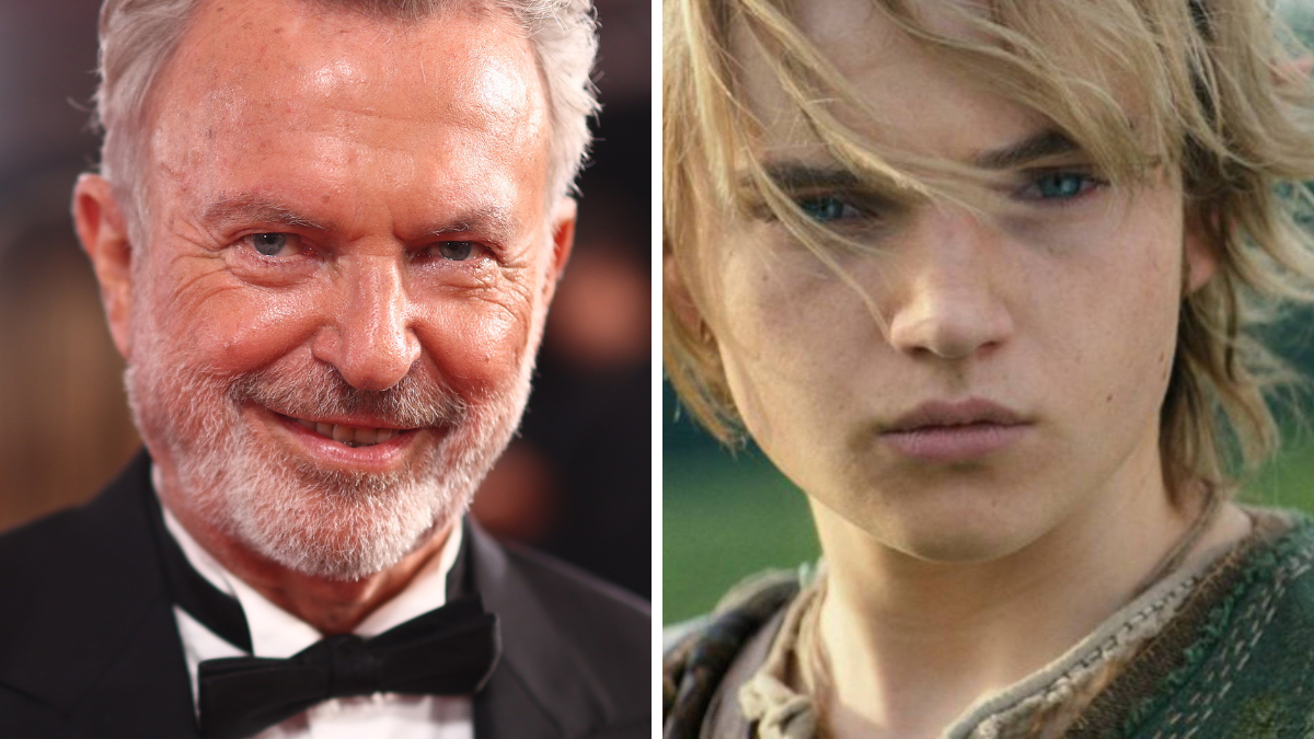 Sam Neill and Link from the Legend of Zelda film