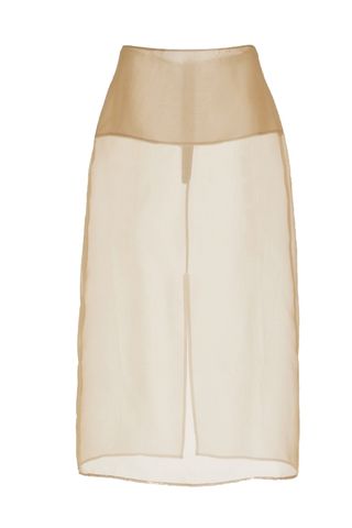 Exclusive Peri Silk-Blend Chiffon Midi Skirt