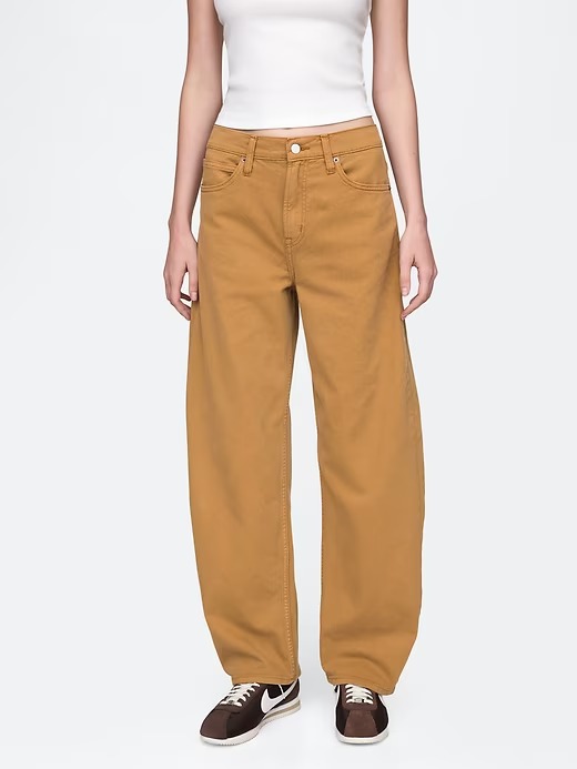 Gap, High Rise Barrel Jeans