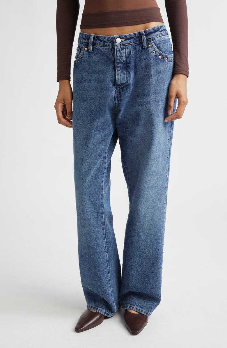 Crowd Rivet Studded Boyfriend Jeans