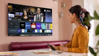 Samsung smart TV in room