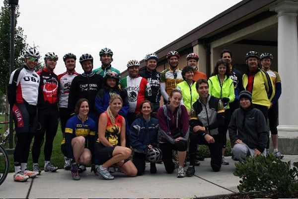 The group poses for a photo.