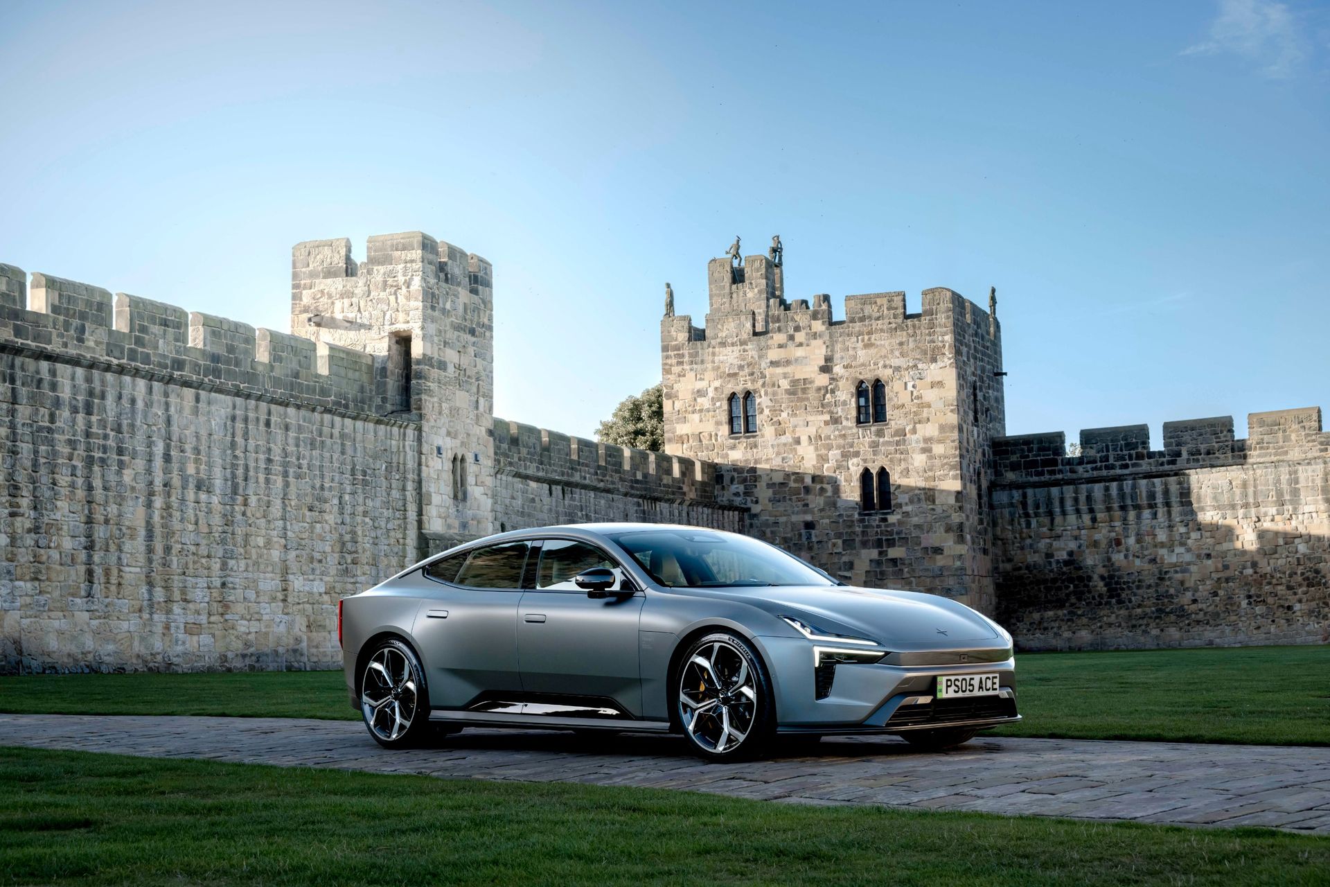 Polestar 5 at Alnwick Castle, Northumberland