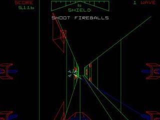 Part of the challenge of the Star Wars arcade game was piloting the X-Wing through the Death Star's trenches.
