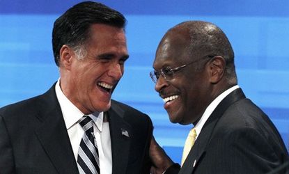 WIth Texas Gov. Rick Perry fading, the real competition for the Republican presidential nomination may be between Mitt Romney and Herman Cain.