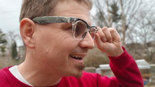 Taking a video using Ray-Ban Meta Smart Glasses